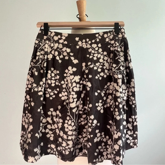 Moulinette Soeurs Dresses & Skirts - Anthropologie Moulinette Soeurs Silk Blend Floral A-Line Skirt
